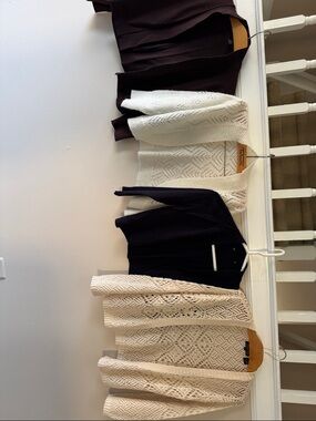 Bundle Of Four Lightweight Openfront Cardigan Sweater